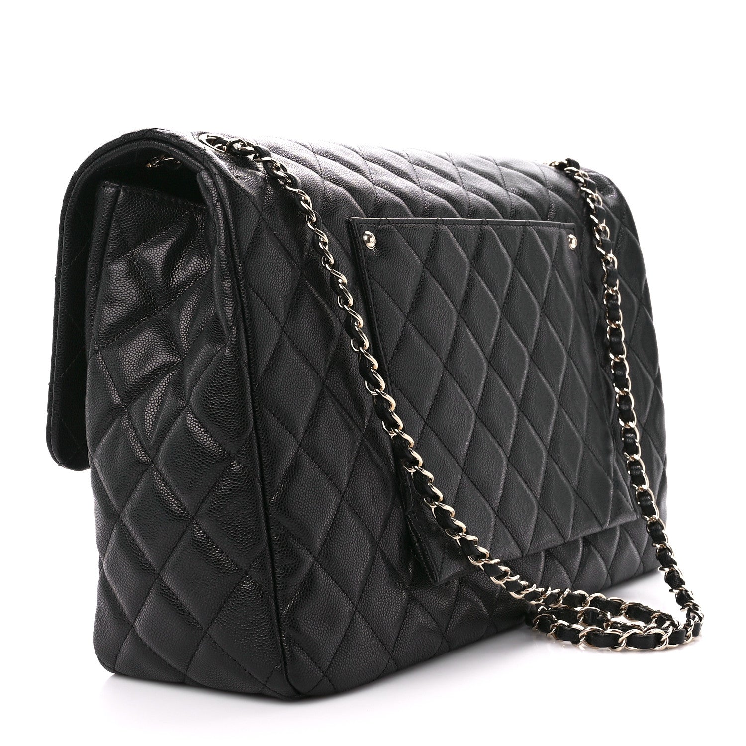 Chanel Caviar Quilted XXL Travel Flap Bag Black 3 of 11