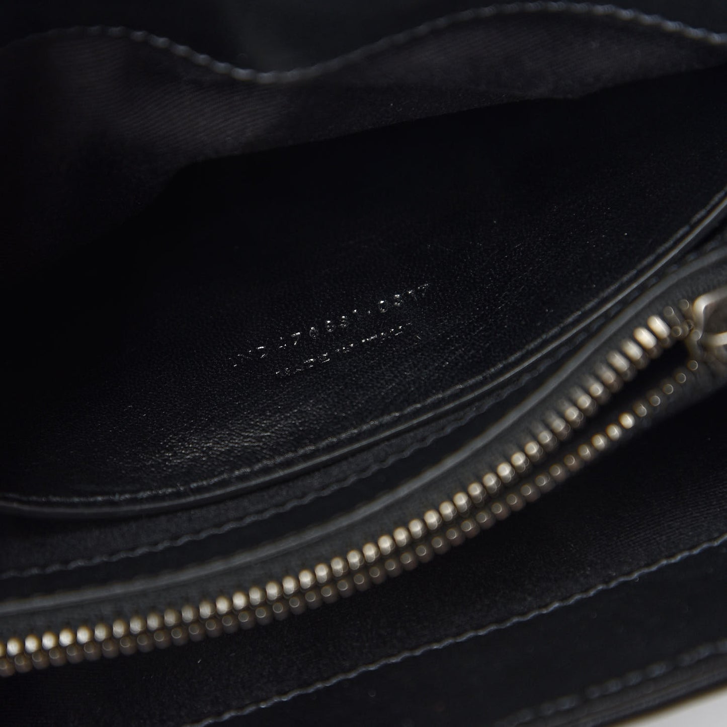 Calfskin Y Quilted Monogram Small Charm Loulou Chain Satchel Black