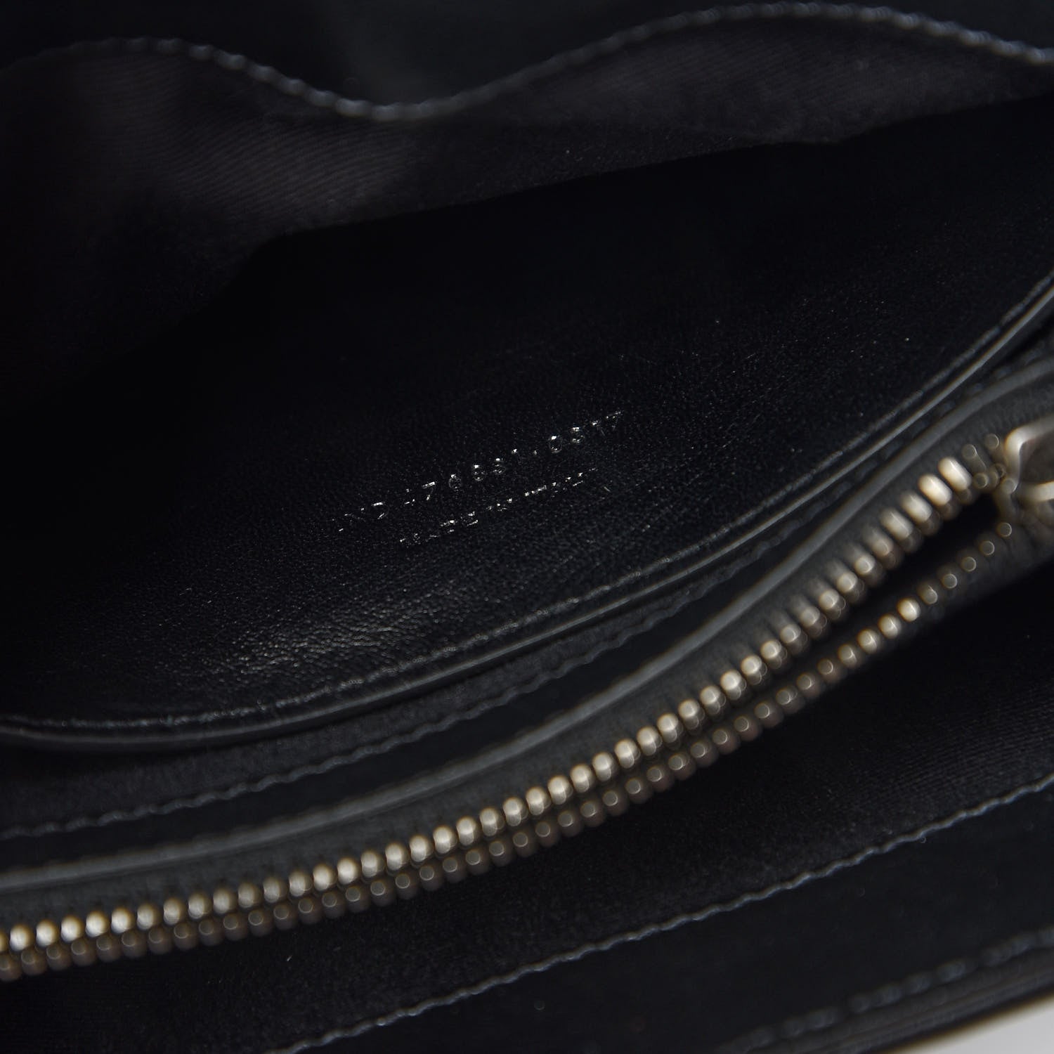 Saint Laurent Calfskin Y Quilted Monogram Small Charm Loulou Chain Satchel Black 9 of 10