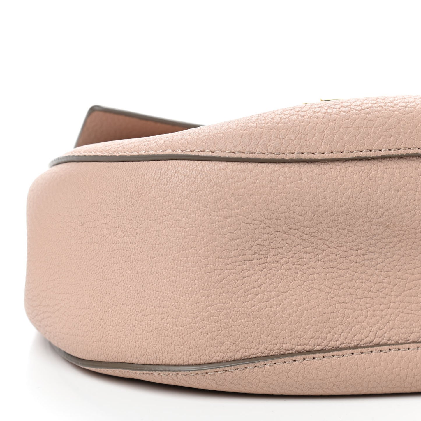 Grained Lambskin Drew Shoulder Bag Cement Pink