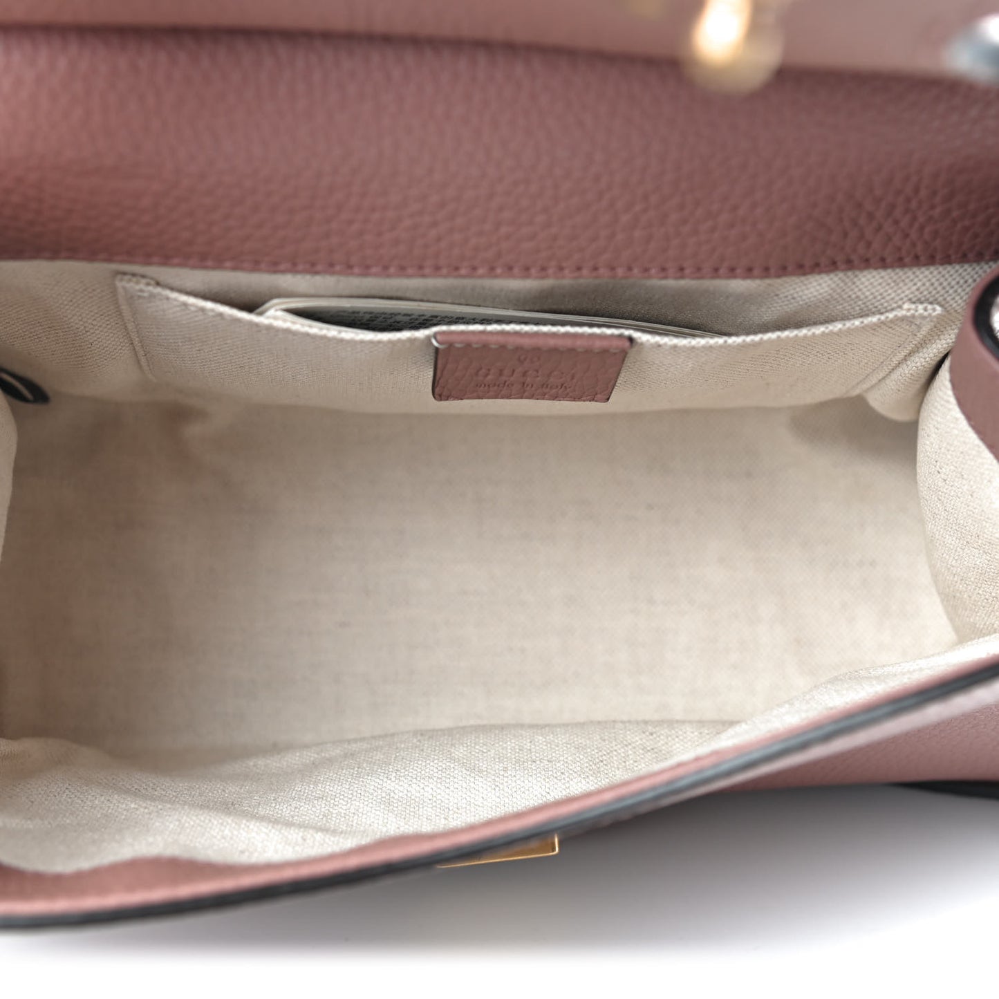 Calfskin Mini GG Marmont Top Handle Bag Rosy Phard