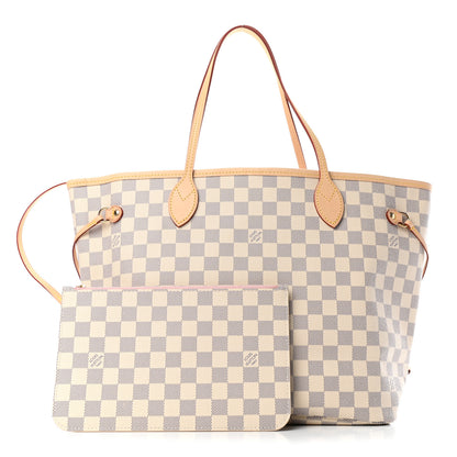 Louis Vuitton Damier Azur Neo Neverfull MM Rose Ballerine 1 of 4