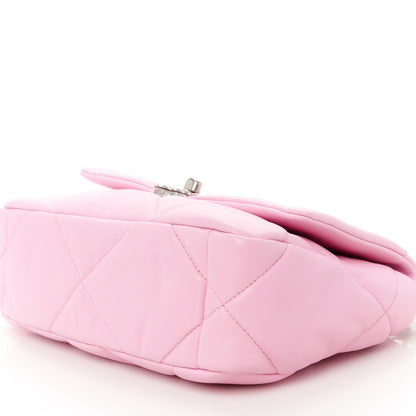 Chanel Lambskin Quilted Medium Chanel 19 Flap Pink 10 of 10