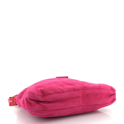 Fendi Suede Shoulder Bag Fuchsia 4 of 12