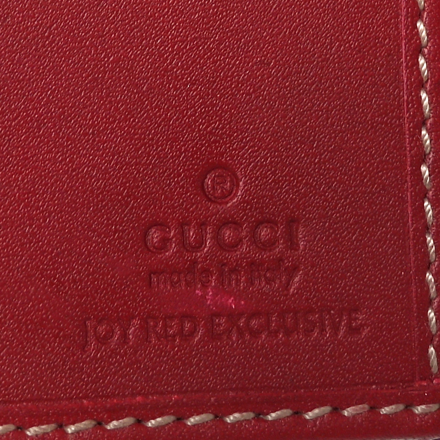 Monogram Calfskin Ladies Web Long Wallet Red