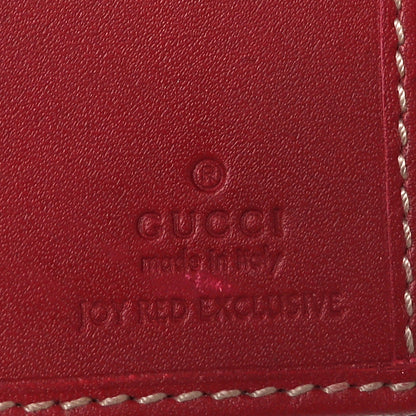 Gucci Monogram Calfskin Ladies Web Long Wallet Red 6 of 10