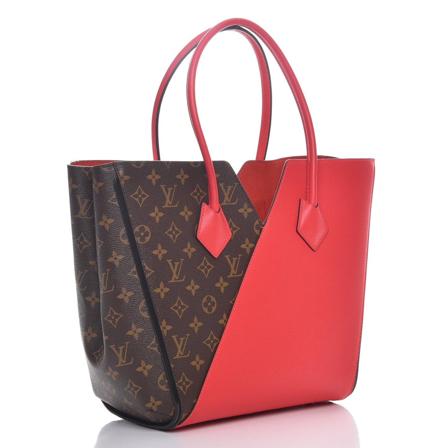 Calfskin Monogram Kimono Tote Poppy