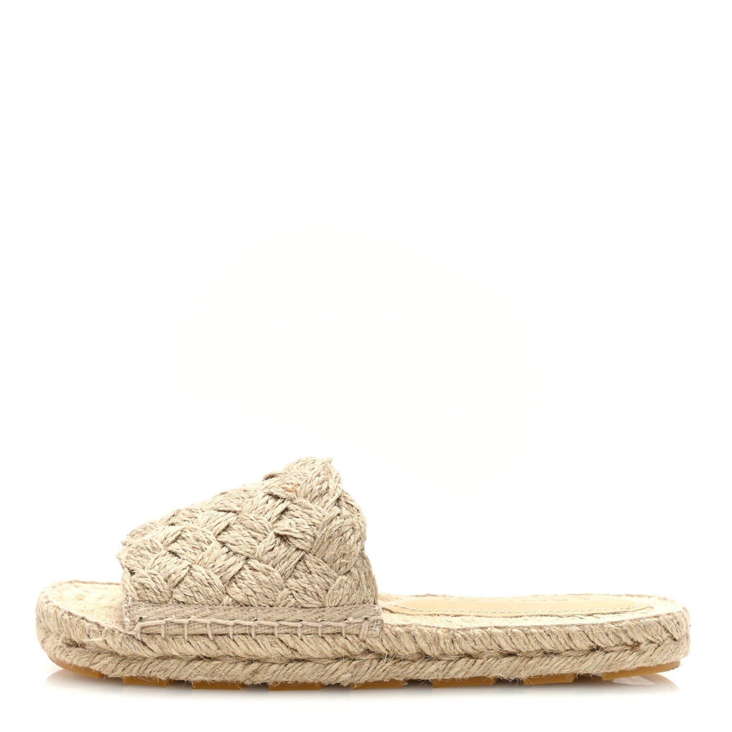 Bottega Veneta Jute Intreccio Jack Espadrille Sandals 36 Cane Sugar 1 of 7
