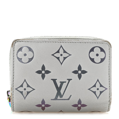 Louis Vuitton Lambskin Embossed Monogram LV Ski Lou Coussin Wallet Gray 1 of 13