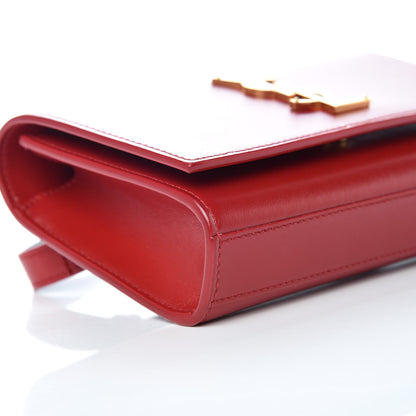 Saint Laurent Smooth Calfskin Monogram Kate Belt Bag Red 8 of 9