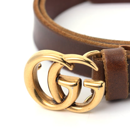 Gucci Faded Calfskin Double G 20mm Belt 80 32 Cuir 3 of 7