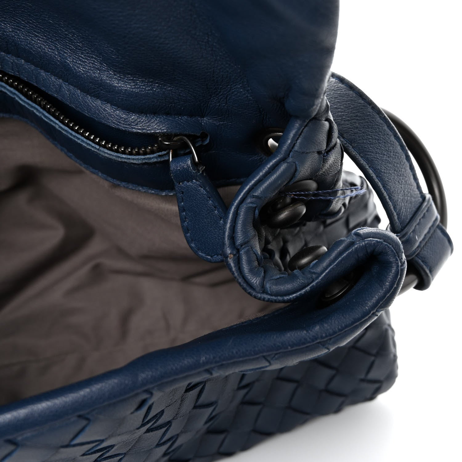 Bottega Veneta Nappa Intrecciato Crossbody Denim 9 of 9