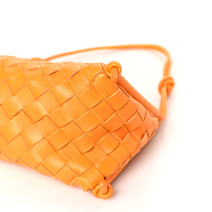 Bottega Veneta Nappa Intrecciato Pouch On Strap Tangerine 8 of 8