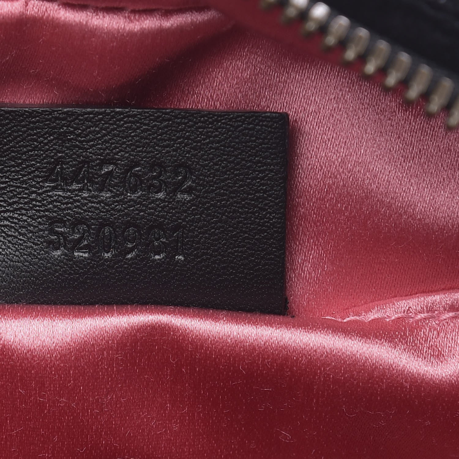 Gucci Velvet Matelasse Deer Embroidered Small GG Marmont Chain Shoulder Bag Black 7 of 10