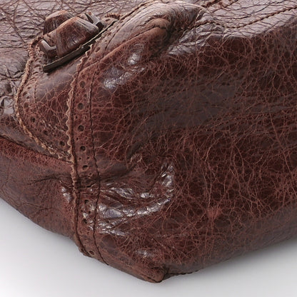 Balenciaga Agneau Giant Brogues Hardware Day Hobo Castagna 10 of 11