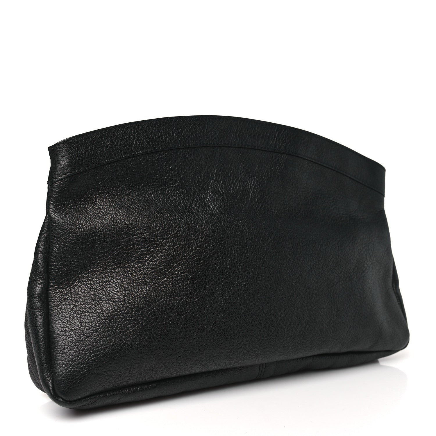 Balenciaga Chevre Classic Gold Hardware Premier Clutch Black 4 of 11