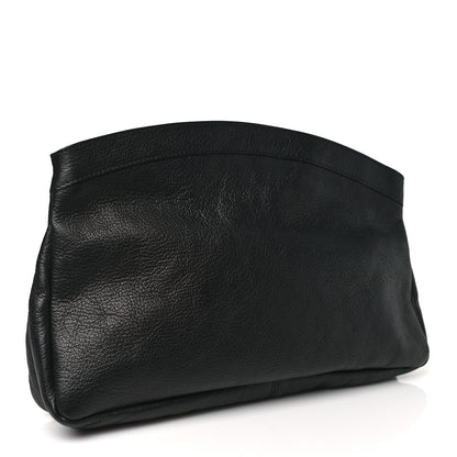 Balenciaga Chevre Classic Gold Hardware Premier Clutch Black 4 of 11