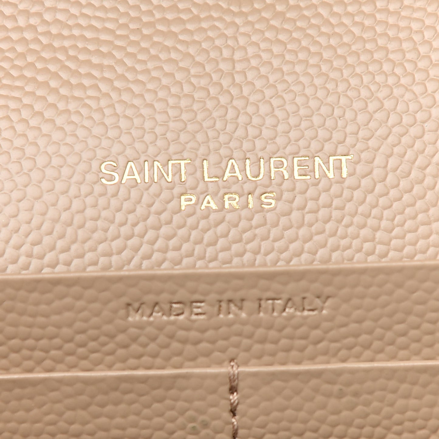Grain De Poudre Matelasse Chevron Monogram Chain Wallet Nude Powder