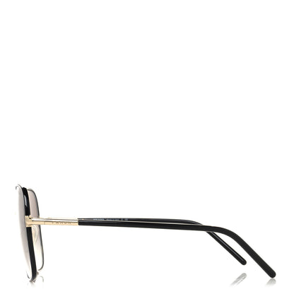 Prada Acetate Round Sunglasses SPR67X Black 3 of 8