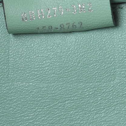 Fendi Vitello Dolce Shiny Nappa Petite 3Jours Tote Marrone Verde Acqua 8 of 8