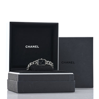 Chanel Stainless Steel 16mm Chain Premiere Quartz Watch Black 5 of 5