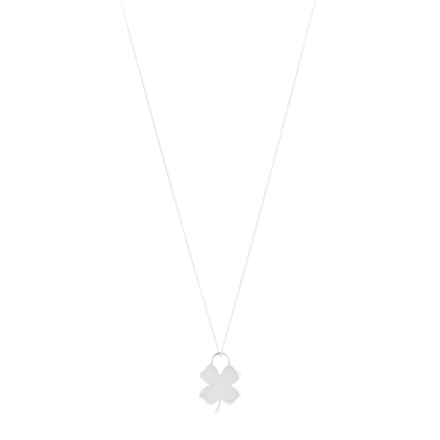 Sterling Silver Clover Pendant Necklace