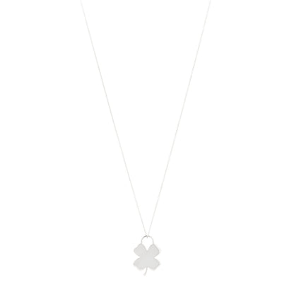 Tiffany Sterling Silver Clover Pendant Necklace 1 of 5