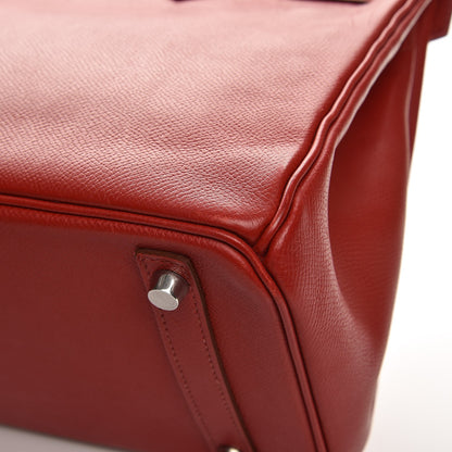 Hermes Epsom Birkin 30 Rouge Garance 34 of 38