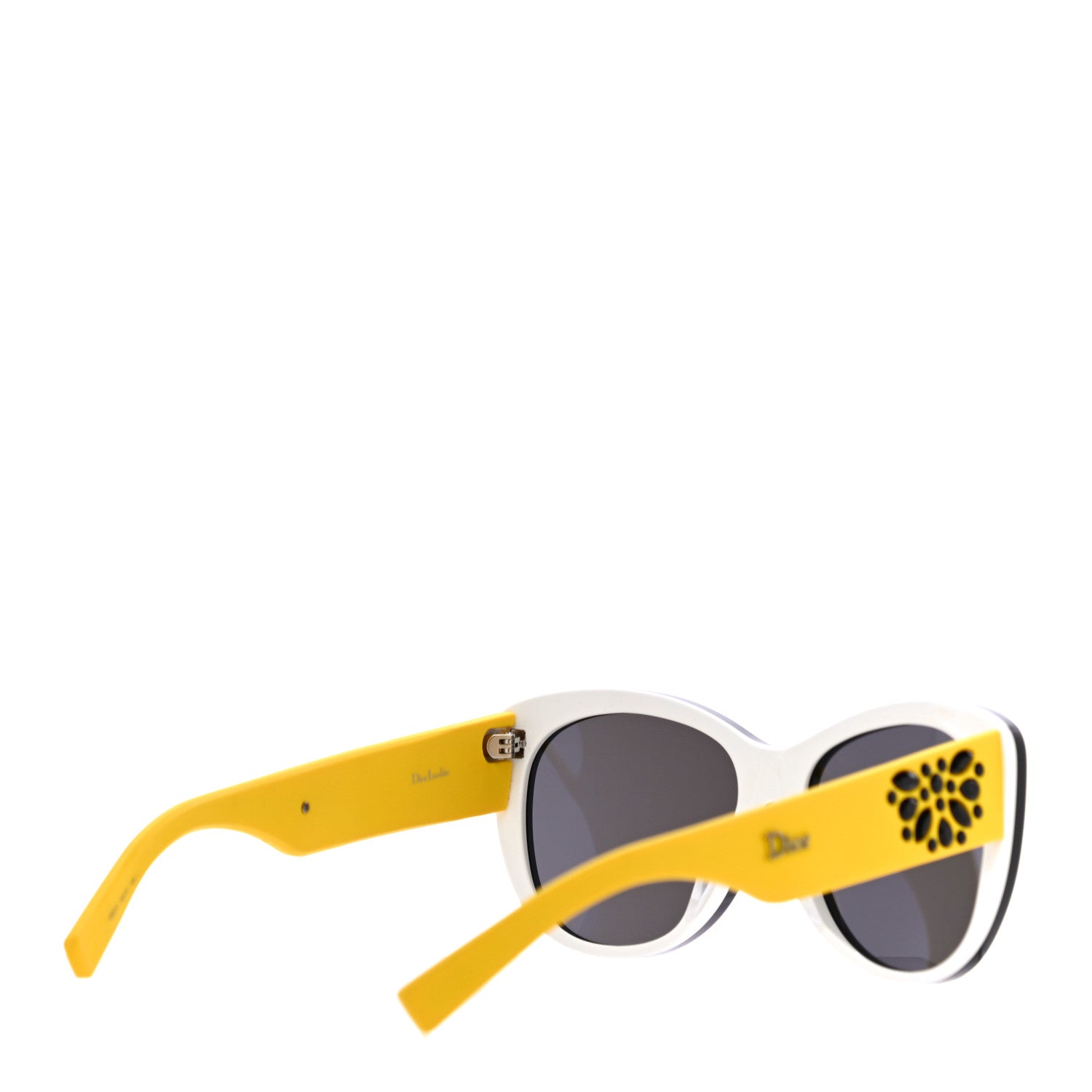 Christian Dior Crystal Inedite Sunglasses Black Yellow 3 of 9