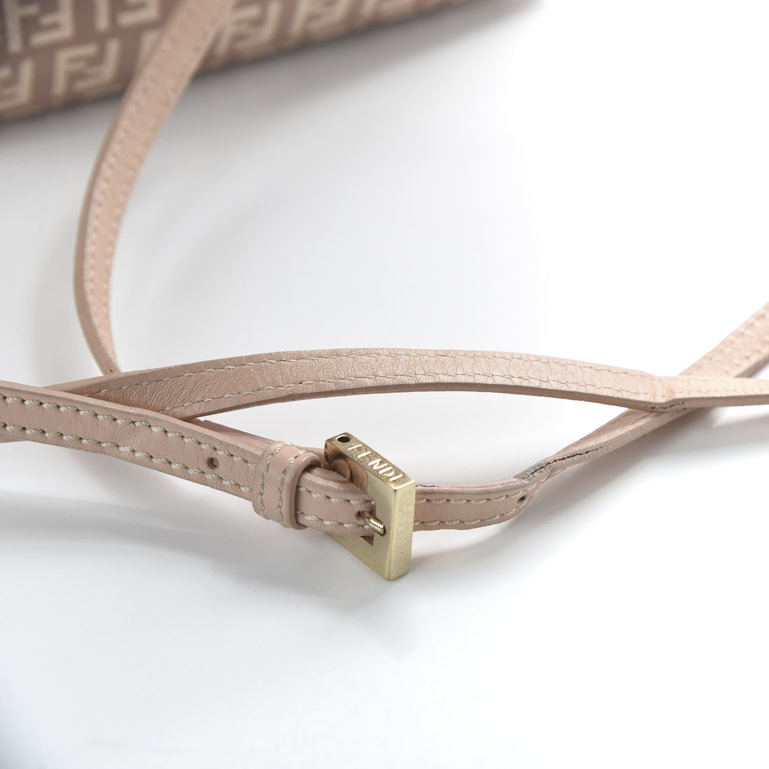 Fendi Zucchino Vitello Tube Messenger Bag Cipria Teint Cipria 11 of 11