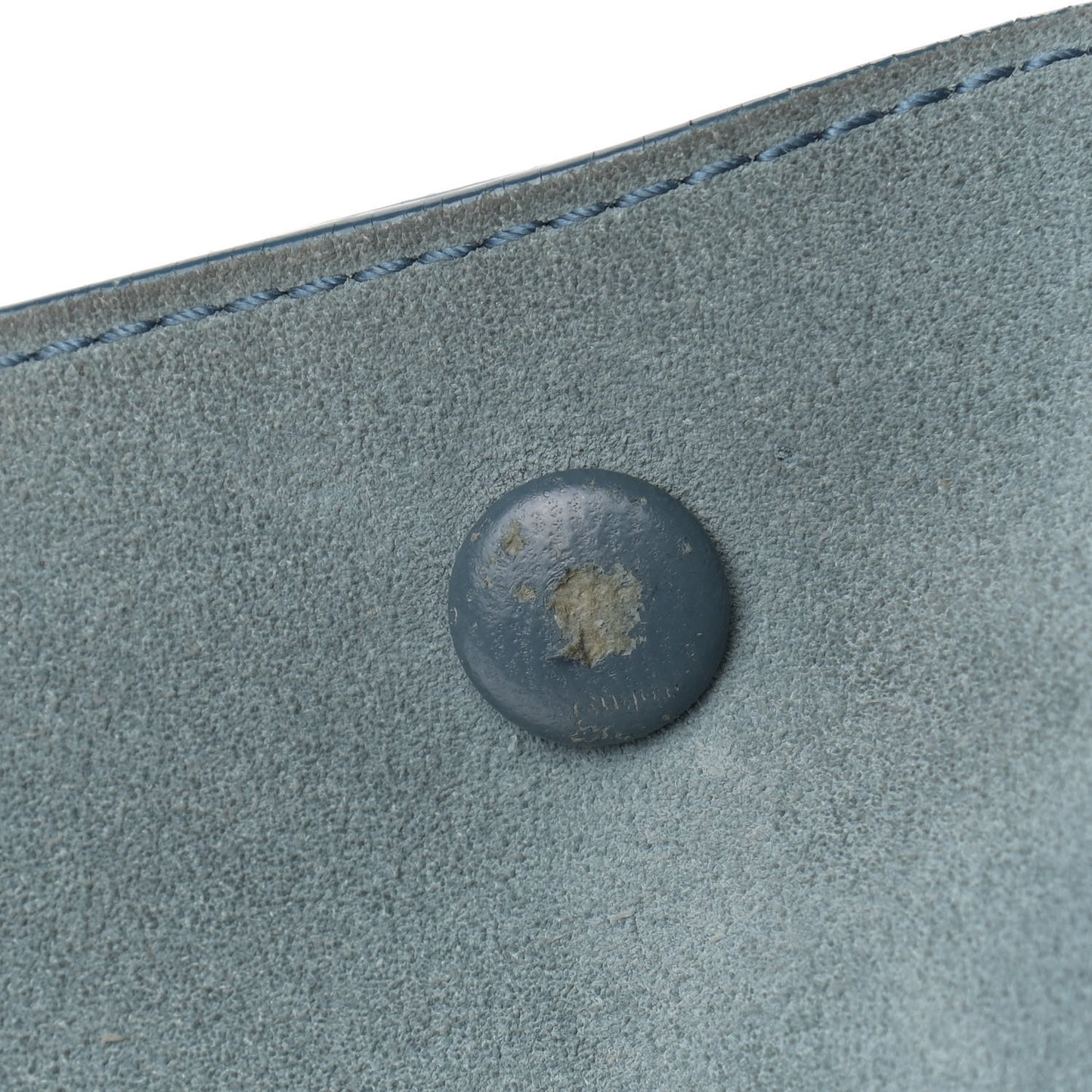 Drummed Calfskin Suede Medium Trapeze Orage