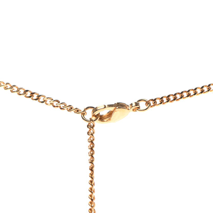 Chanel Crystal CC Pendant Necklace Gold 4 of 6