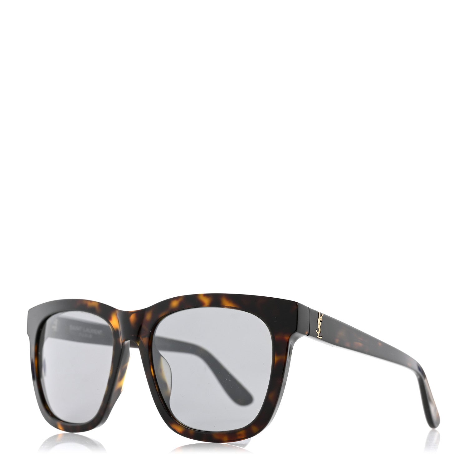 Saint Laurent Oversize Square Acetate SLM24K Sunglasses Tortoise 1 of 7