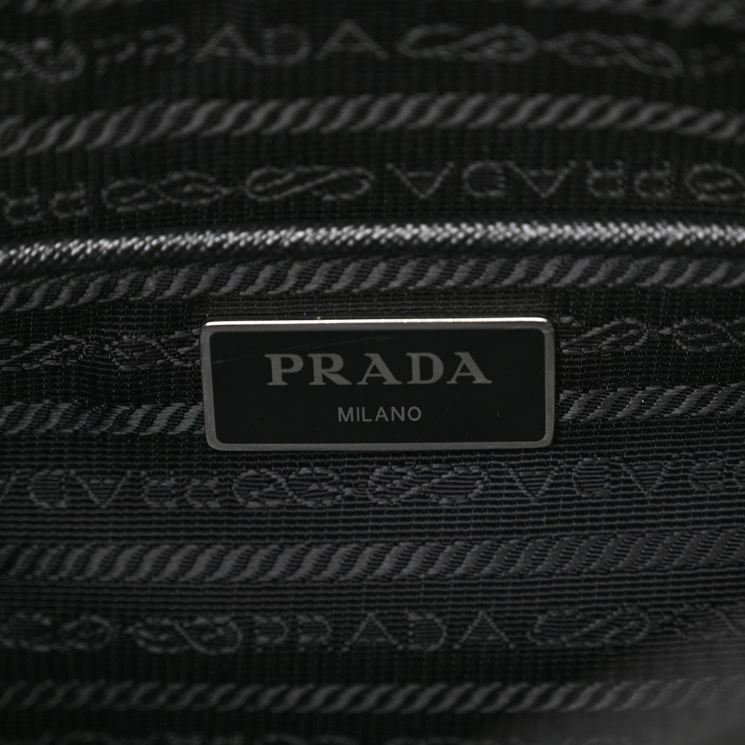 Prada Re-Nylon Vela Saffiano Pocket Double Zip Messenger Bag Black 6 of 10