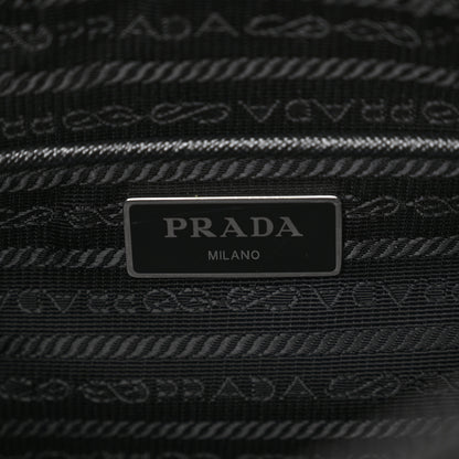 Prada Re-Nylon Vela Saffiano Pocket Double Zip Messenger Bag Black 6 of 10
