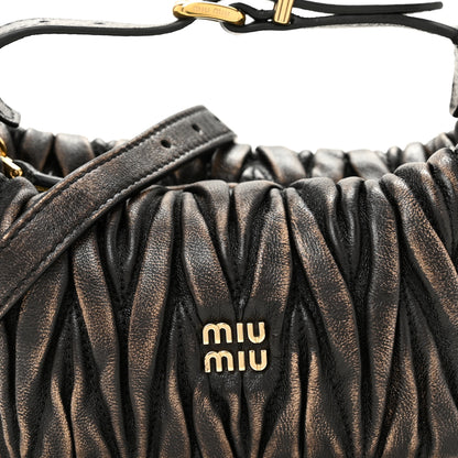 Miu Miu Nappa Matelasse Pouch Sand Coffee 7 of 11
