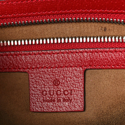 Gucci GG Supreme Monogram Tian Web Small Day Backpack Beige Multicolor Red 5 of 14