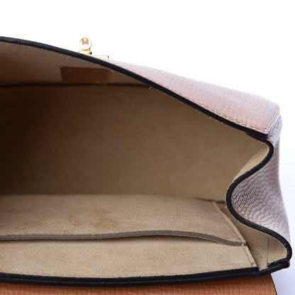 Chloe Grained Calfskin Lambskin Bi-Color Drew Shoulder Bag Wet Sand Sunflower 4 of 9