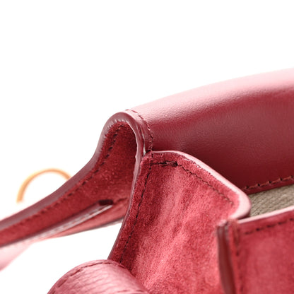 Chloe Suede Small Marcie Saddle Bag Dark Ruby 12 of 17