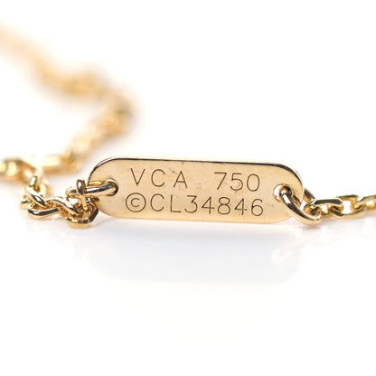 Van Cleef & Arpels 18K Yellow Gold Vintage Alhambra Pendant Necklace 4 of 5