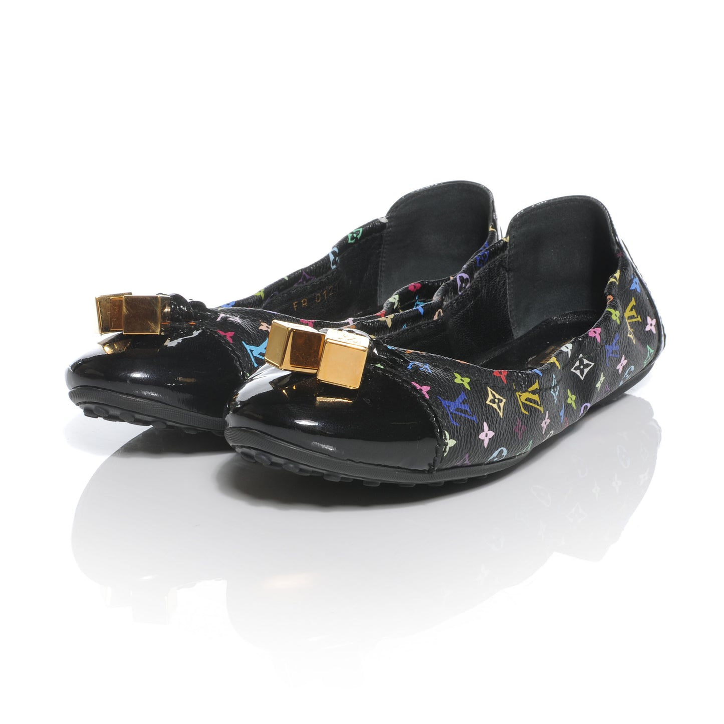 Monogram Multicolor LOVELY Ballet Flats Black 39