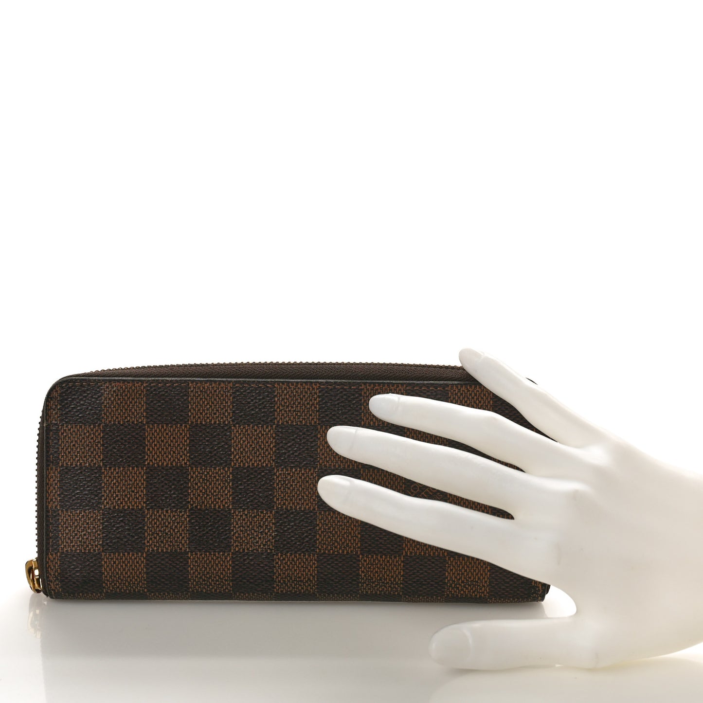 Damier Ebene Clemence Wallet Cherry