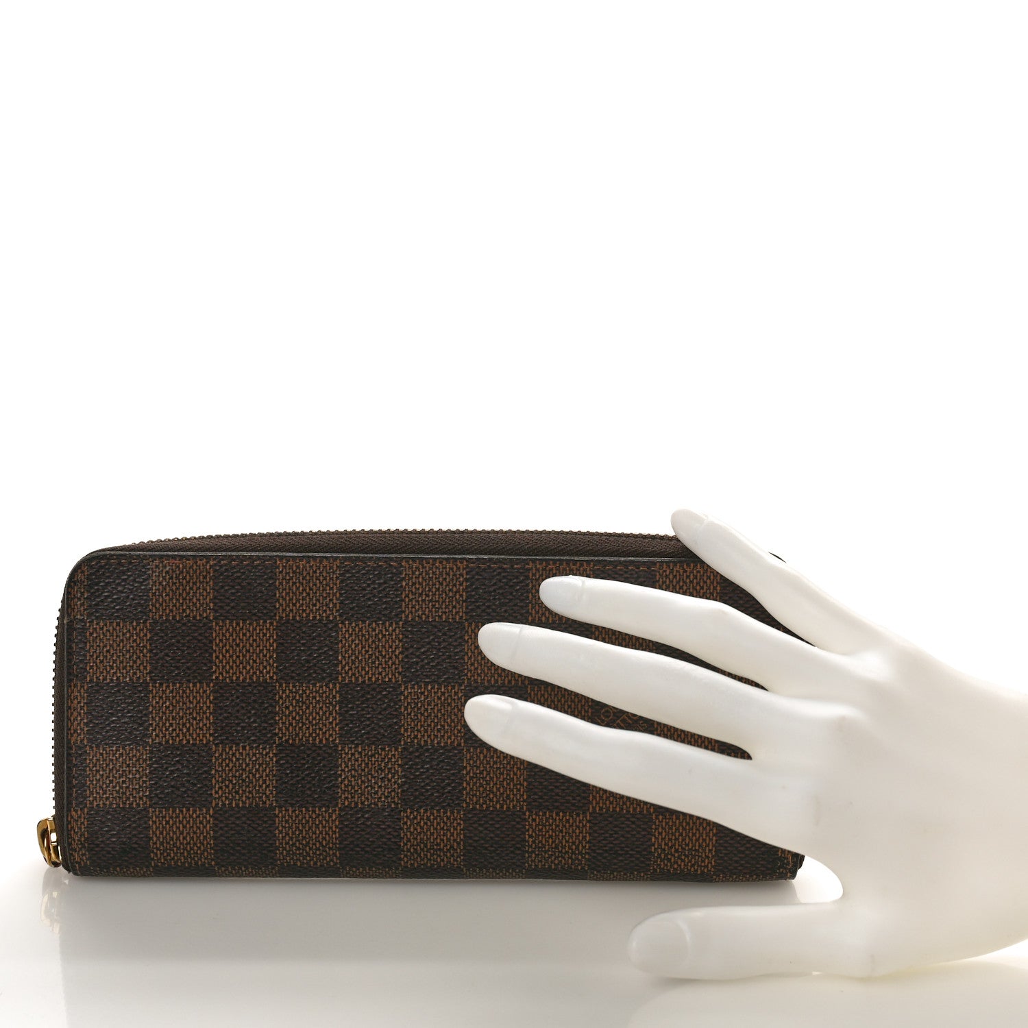 Louis Vuitton Damier Ebene Clemence Wallet Cherry 2 of 8
