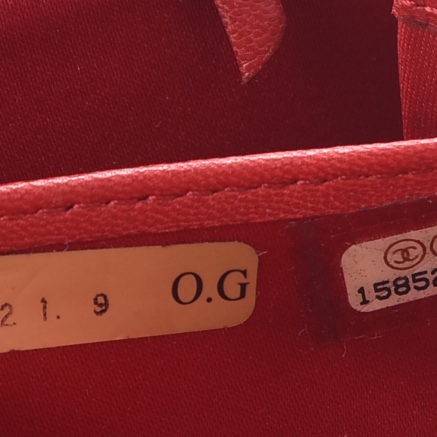 Lambskin Quilted Camellia Zip Around Large Gusset Wallet Red