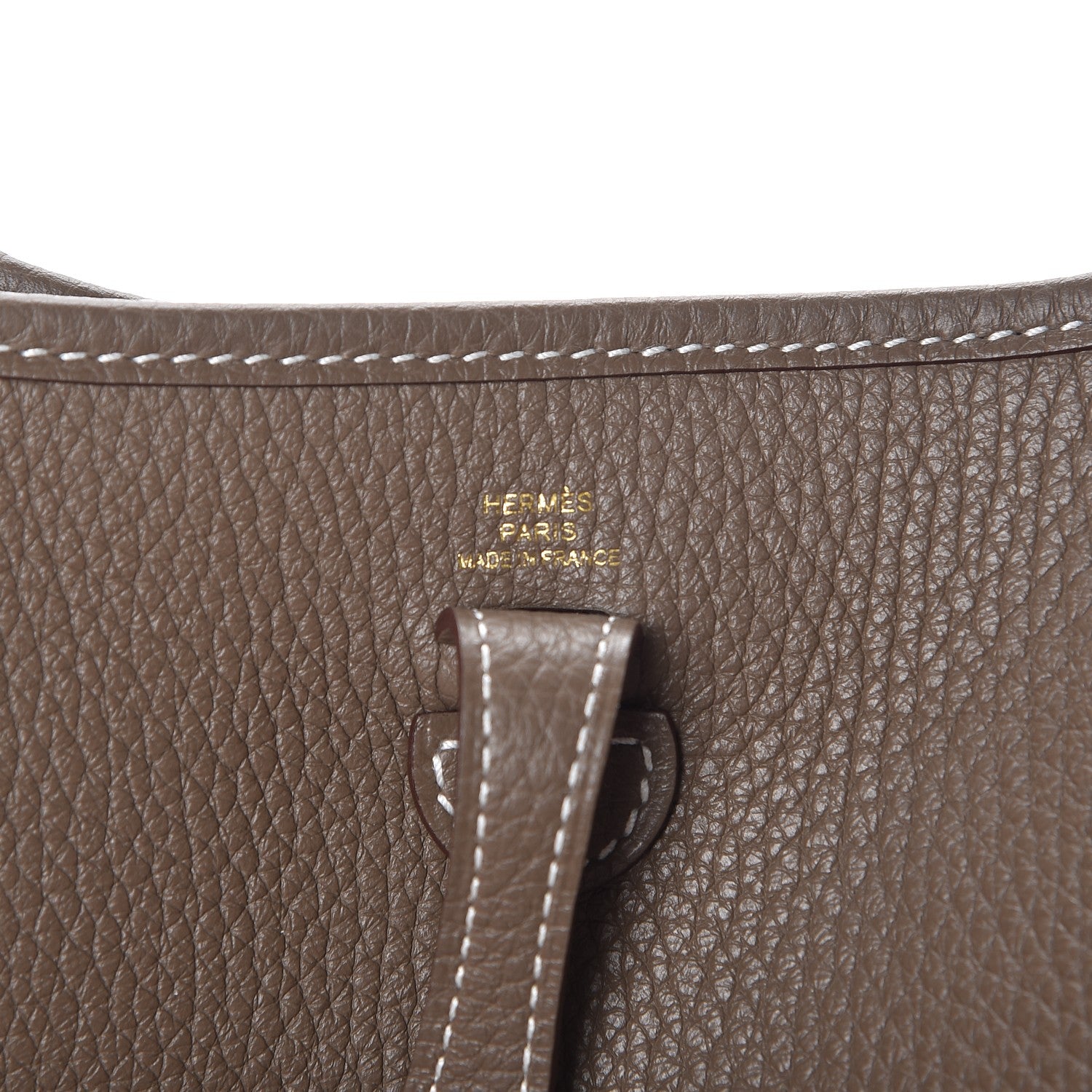Hermes Taurillon Clemence Amazone Evelyne TPM Etoupe Bleu Indigo 6 of 8
