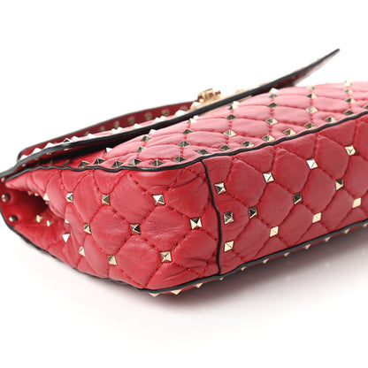 Valentino Garavani Nappa Medium Rockstud Spike Shoulder Bag Rosso Valentino 6 of 13