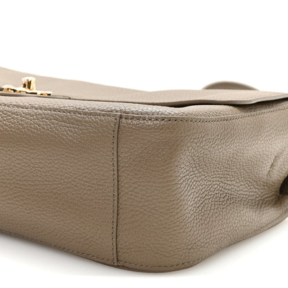 Chanel Grained Calfskin Small Souplissimo Maxi Flap Dark Khaki 9 of 10