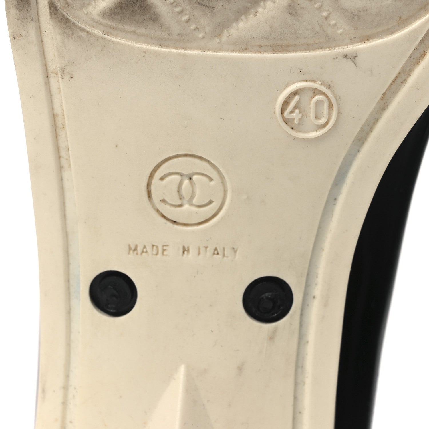 Chanel Rubber Camellia Rain Boots 40 Black 8 of 11