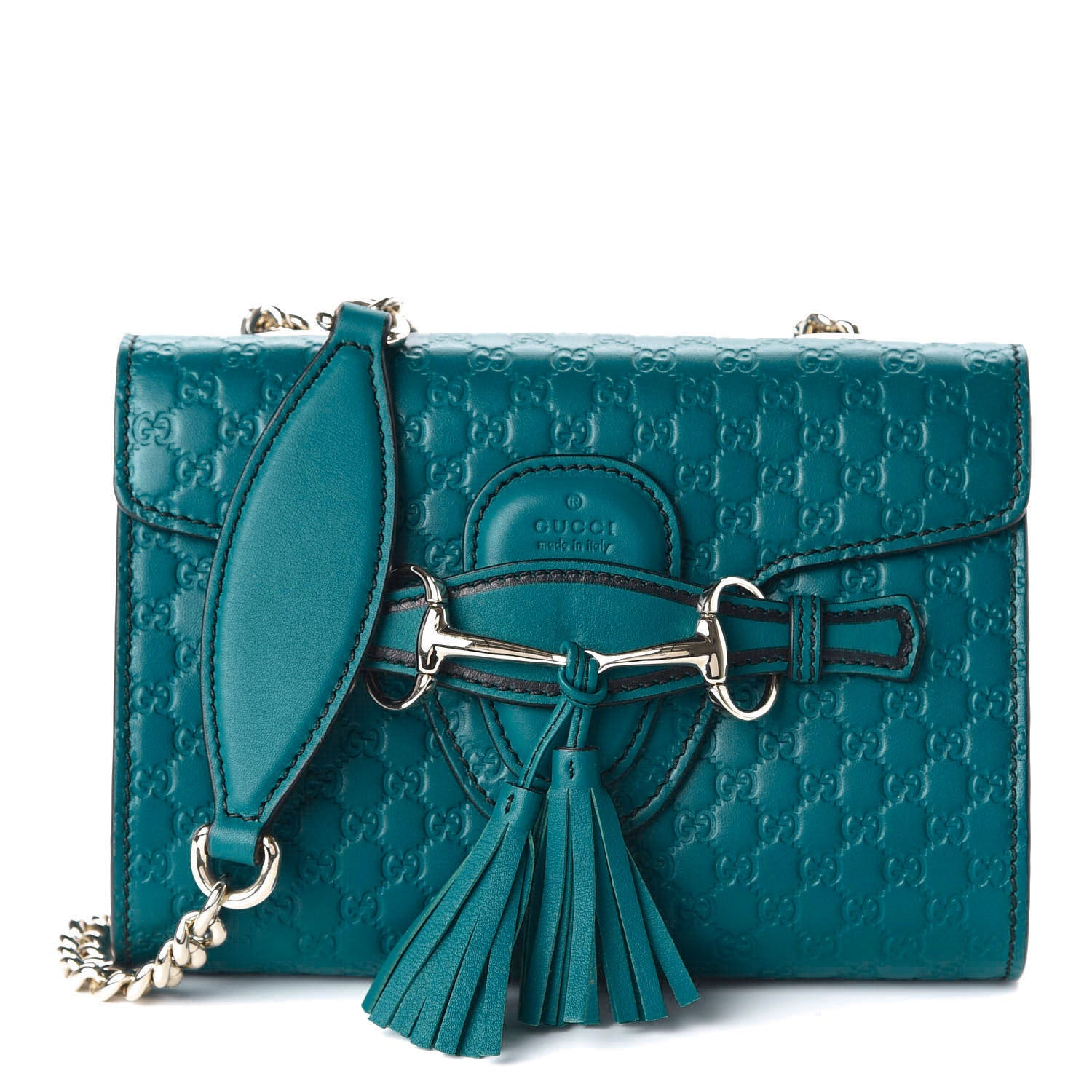 Gucci Microguccissima Mini Emily Shoulder Bag Deep Cobalt 1 of 10