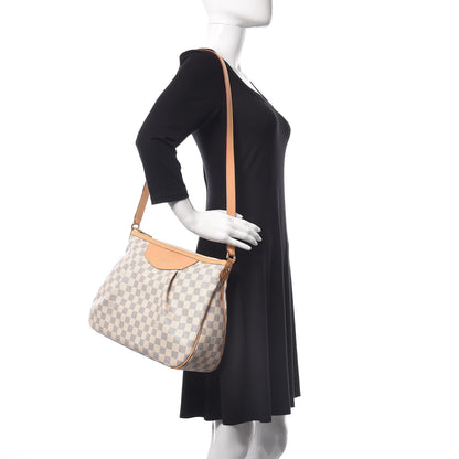 Louis Vuitton Damier Azur Siracusa MM 2 of 7